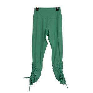 Beach Riot mint green ribbed ruched leggings size Small